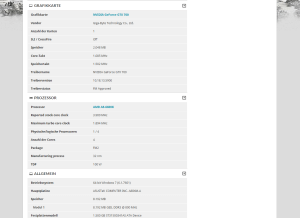 Grafikkarte - NVIDIA GeForce GTX 760 Prozessor - AMD A8-6600K Hauptplatine - ASUSTeK COMPUTER INC. A88XM-A Speicher - 8.192 MB GEIL DDR3 @ 800 MHz