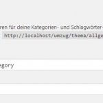 Einstellungen - Permalinks - Optional - Kategorie-Basis und Schlagwort-Basis