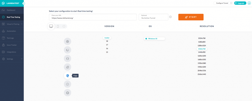 LambdaTest Browser Testing Tool - cross browser compatibility testing Tool