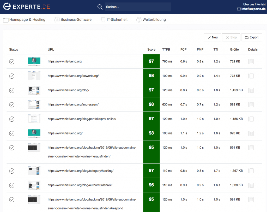 experte_de Bulk PageSpeed test-min