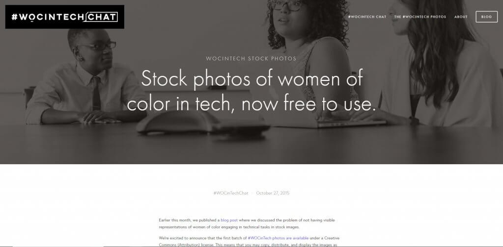 wocintechchat.com - Stock photos of women of color in tech, now free to use